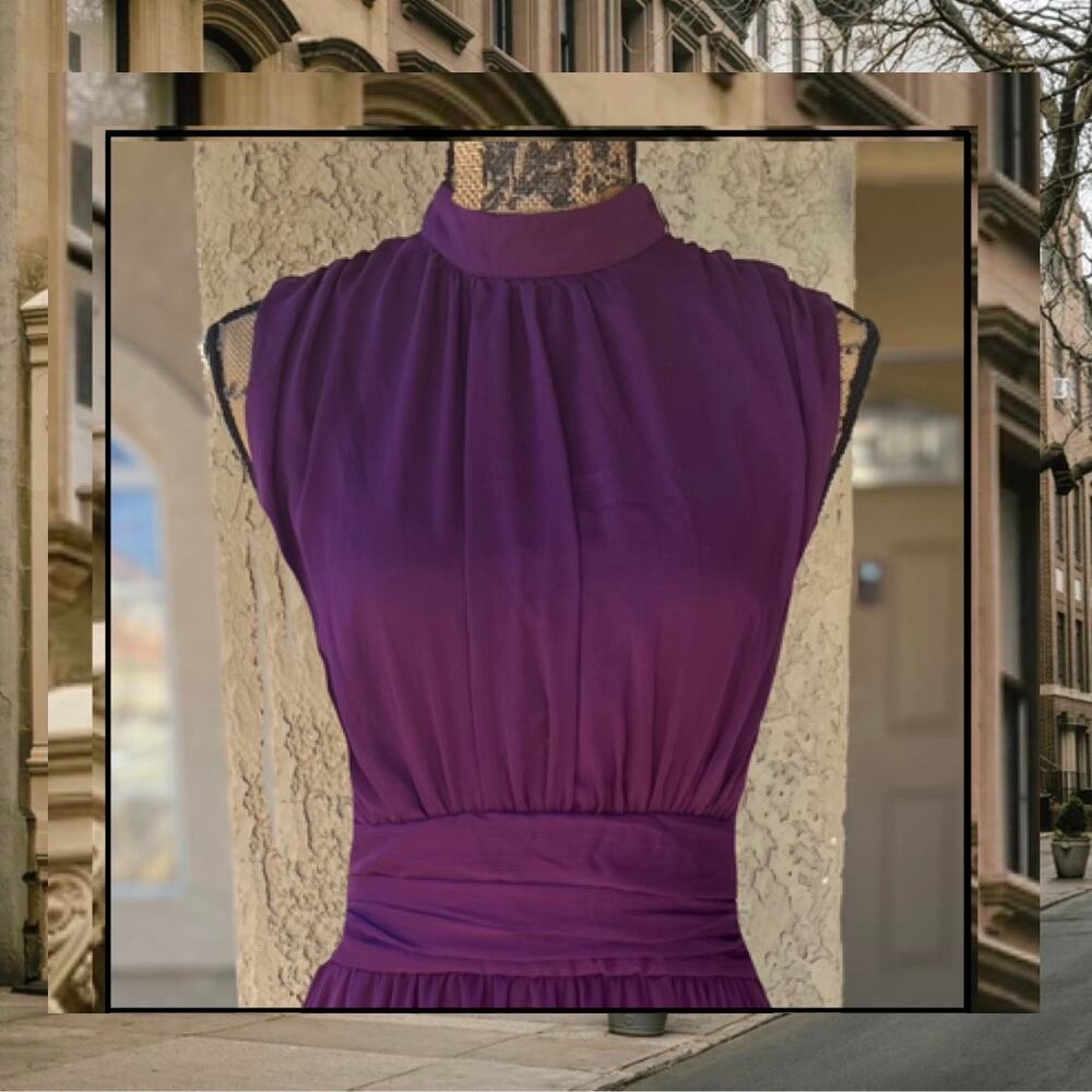 Lulu's Purple Tiered Midi Dress - Picture 2 of 10
